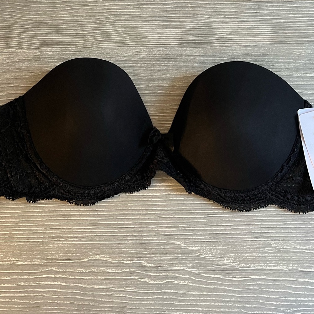 Simone Perele Black Strapless Bra